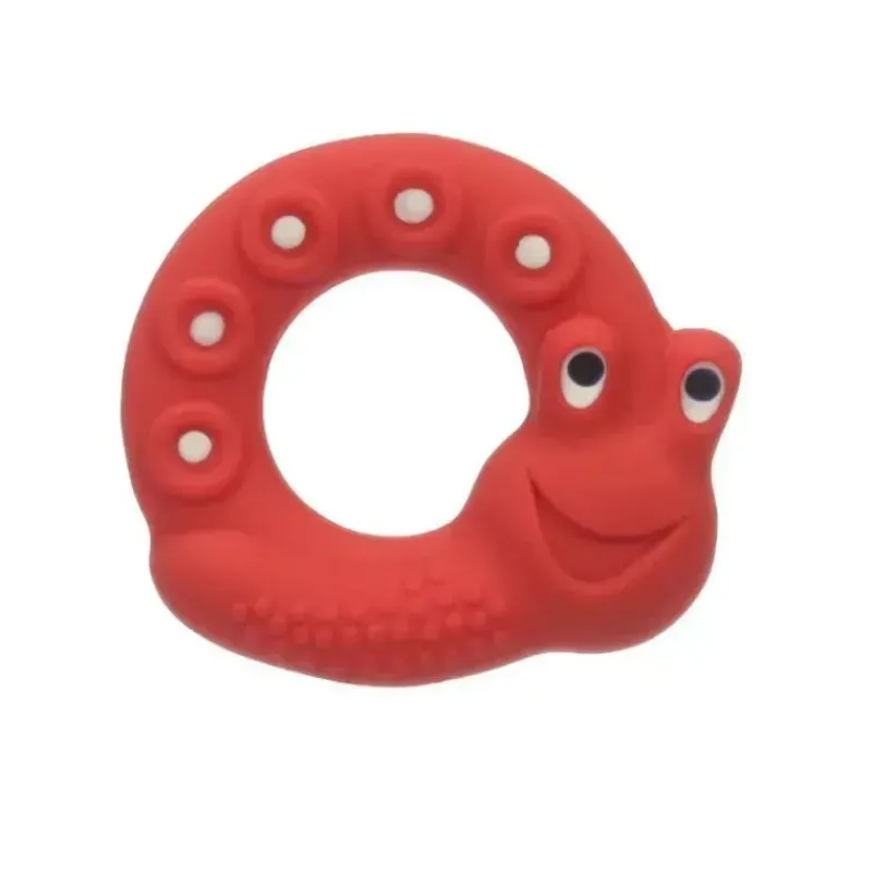 Mam Rattles & Teethers|Toys For 0-12 Months*Friends, Lucy The Snail, Red, 2+ Months, Red