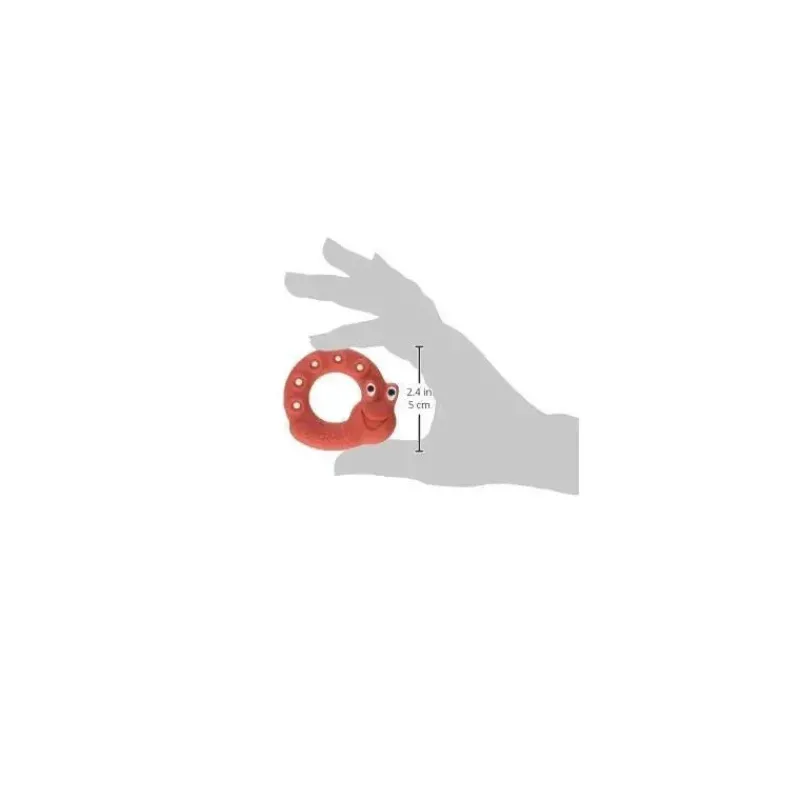Mam Rattles & Teethers|Toys For 0-12 Months*Friends, Lucy The Snail, Red, 2+ Months, Red