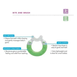 Mam Rattles & Teethers|Toys For 0-12 Months*Girl Bite & Brush Teether, 3M+