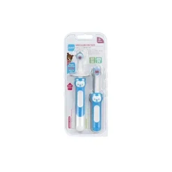 Mam Oral & Nasal Care*Learn to Brush Baby Toothbrush Set 5+M - Blue