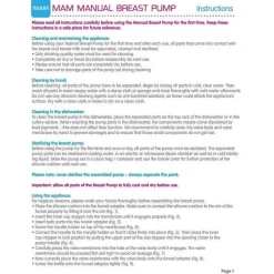 Mam Breast Pumps*Manual Breast Pump, Portable Breast Pump With Easy Start Anti-Colic Baby Bottle, Includes 2 Bottle Nipples, Unisex