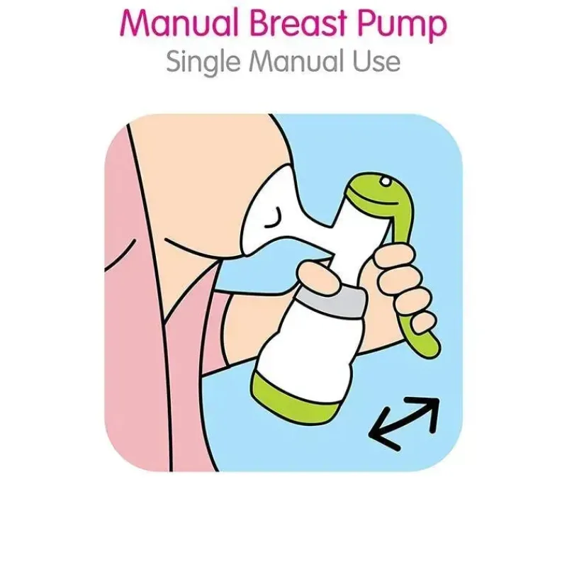 Mam Breast Pumps*Manual Breast Pump, Portable Breast Pump With Easy Start Anti-Colic Baby Bottle, Includes 2 Bottle Nipples, Unisex