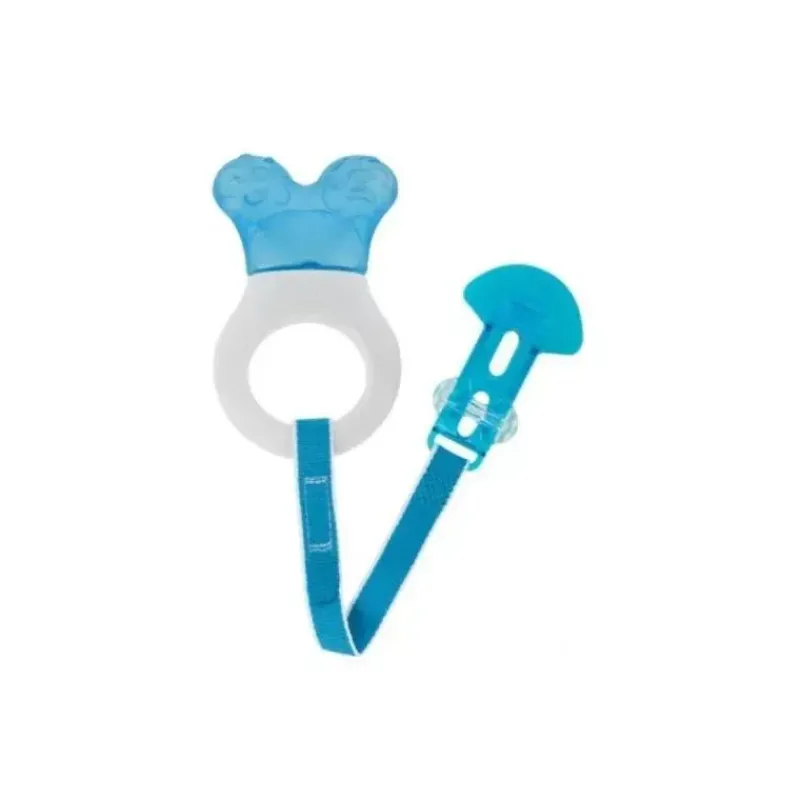 Mam Rattles & Teethers|Toys For 0-12 Months*Mini Cooler Teether With Clip Assorted Pink/Blue/Green