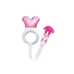 Mam Rattles & Teethers|Toys For 0-12 Months*Mini Cooler Teether With Clip Assorted Pink/Blue/Green