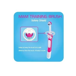 Mam Oral & Nasal Care*Training Toothbrush 5+M - Pink