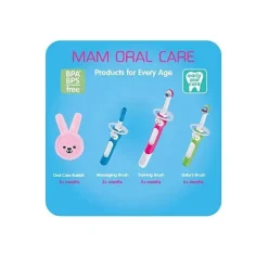 Mam Oral & Nasal Care*Training Toothbrush 5+M - Pink