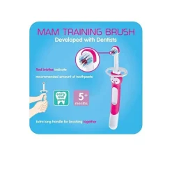 Mam Oral & Nasal Care*Training Toothbrush 5+M - Blue