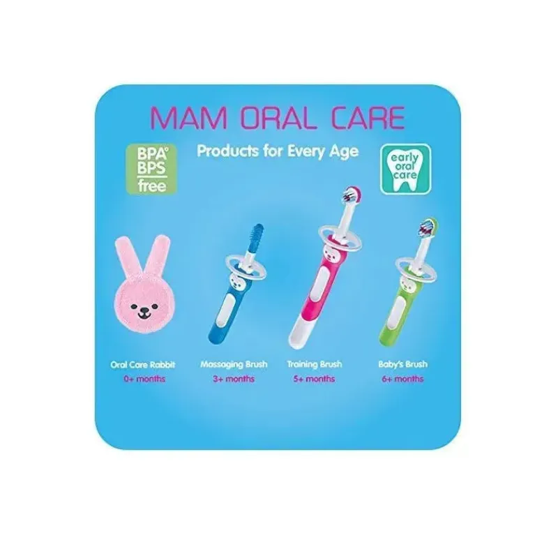 Mam Oral & Nasal Care*Training Toothbrush 5+M - Blue