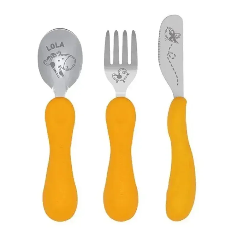Marcus u0026 Marcus Utensils & Accessories|Dishes, Utensils & Food Containers*Marcus & Marcus - Easy Grip Cutlery Set, Lola