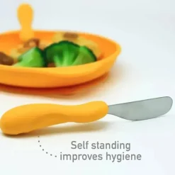 Marcus u0026 Marcus Utensils & Accessories|Dishes, Utensils & Food Containers*Marcus & Marcus - Game Anatomical Spoon Fork and Knife Elephant 3pcs