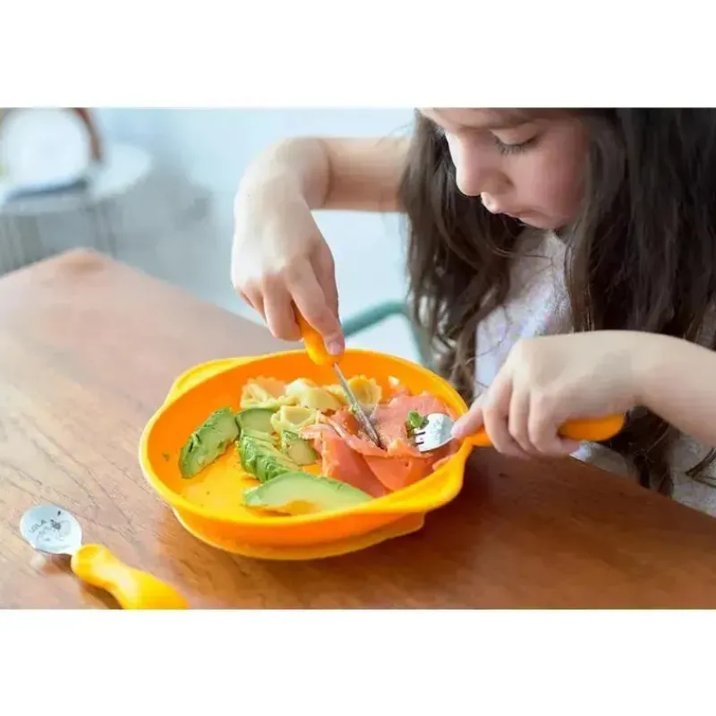 Marcus u0026 Marcus Utensils & Accessories|Dishes, Utensils & Food Containers*Marcus & Marcus - Game Anatomical Spoon Fork and Knife Elephant 3pcs