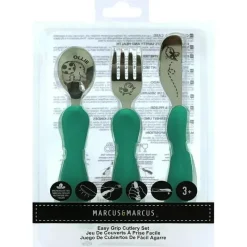 Marcus u0026 Marcus Utensils & Accessories|Dishes, Utensils & Food Containers*Marcus & Marcus - Game Anatomical Spoon Fork and Knife Elephant 3pcs