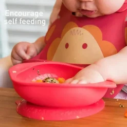 Marcus u0026 Marcus Suction Plates & Bowls|Dishes, Utensils & Food Containers*Marcus & Marcus - Lola Toddler Mealtime Set, Yellow
