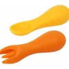 Marcus u0026 Marcus Utensils & Accessories|Dishes, Utensils & Food Containers*Marcus & Marcus - Silicone Palm Grasp Spoon & Fork Set, Lola
