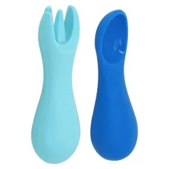Marcus u0026 Marcus Utensils & Accessories|Dishes, Utensils & Food Containers*Marcus & Marcus - Silicone Palm Grasp Spoon & Fork Set, Lucas