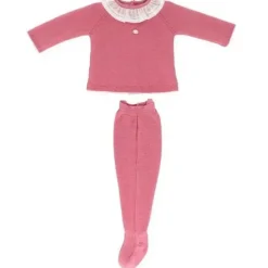 Martin Aranda Baby Sets*- 2 Pcs: Jumper & Leggings Hortensias, RED