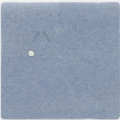 Martin Aranda Blankets & Quilts*- Baby Blanket Knit Nel Blu 40'X40', Ocean Blue