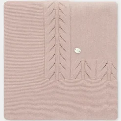 Martin Aranda Blankets & Quilts*- Baby Blanket Knit Lin 40'X40', Pastel Pink