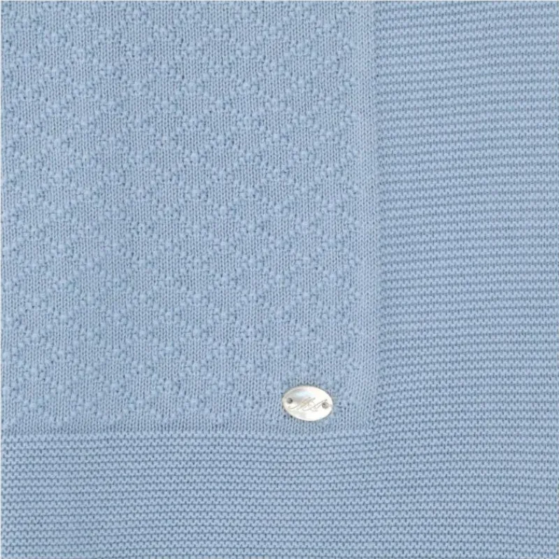 Martin Aranda Take Me Home Outfits*- Baby Blanket Knit Montefioralle One Size Celeste Bebé