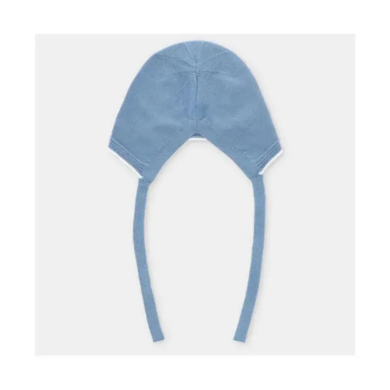 Martin Aranda Baby Hats*- Baby Bonnet Knit Noto, Blue Francia