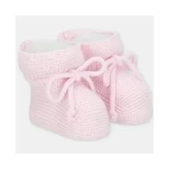 Martin Aranda Baby Shoes*- Baby Booties Knit Chiara, Pastel Blue