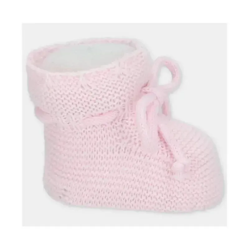 Martin Aranda Baby Shoes*- Baby Booties Knit Chiara, Pastel Blue
