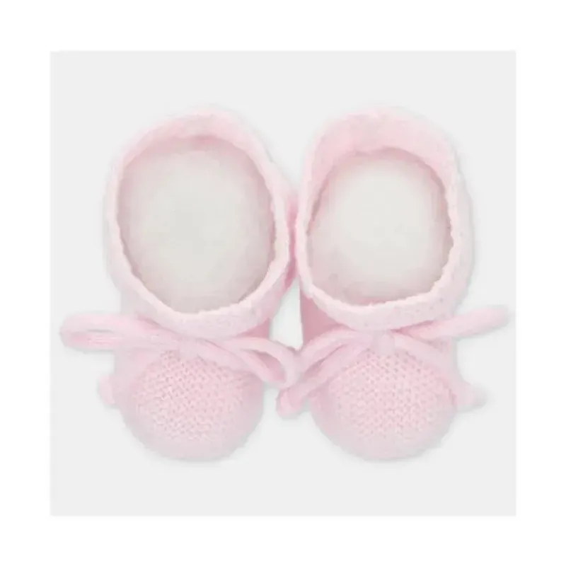 Martin Aranda Baby Shoes*- Baby Booties Knit Chiara, Pastel Blue