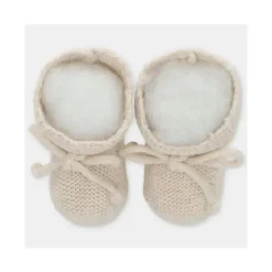 Martin Aranda Baby Shoes*- Baby Booties Knit Gold, Light Beige