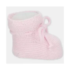 Martin Aranda Baby Shoes*- Baby Booties Knit Chiara, Ocean Blue