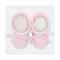 Martin Aranda Baby Shoes*- Baby Booties Knit Chiara, Ocean Blue