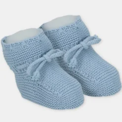 Martin Aranda Baby Shoes*- Baby Booties Knit Montefioralle, Blanco Roto