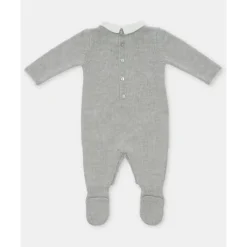 Martin Aranda Baby One-Pieces*- Baby Boy Long Romper With Feet Glace, Light Blue