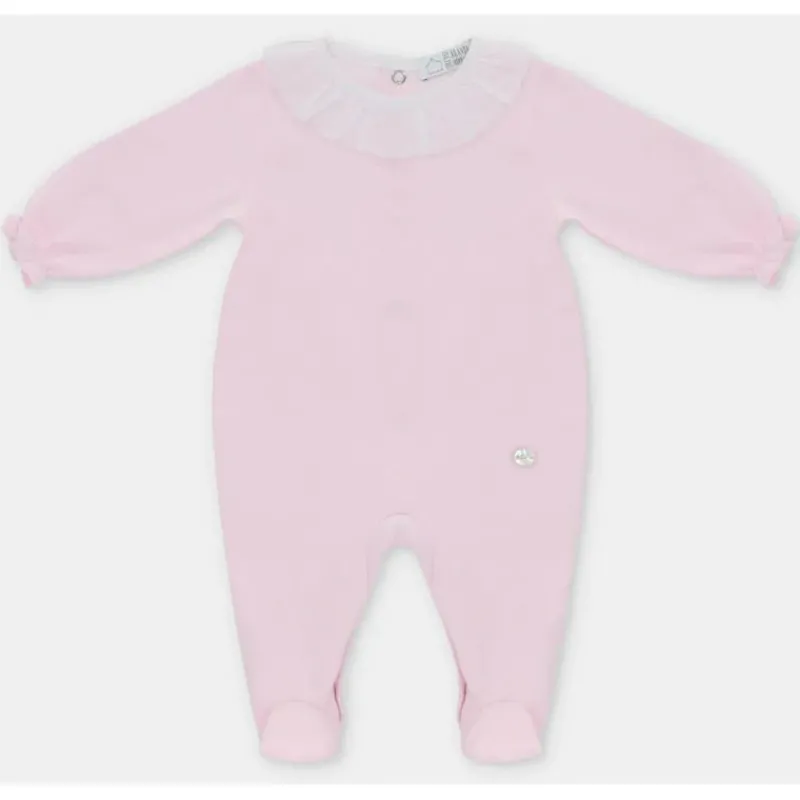 Martin Aranda Baby Sleepwear*- Baby Footie Interlock Basic, Rosa Bebé