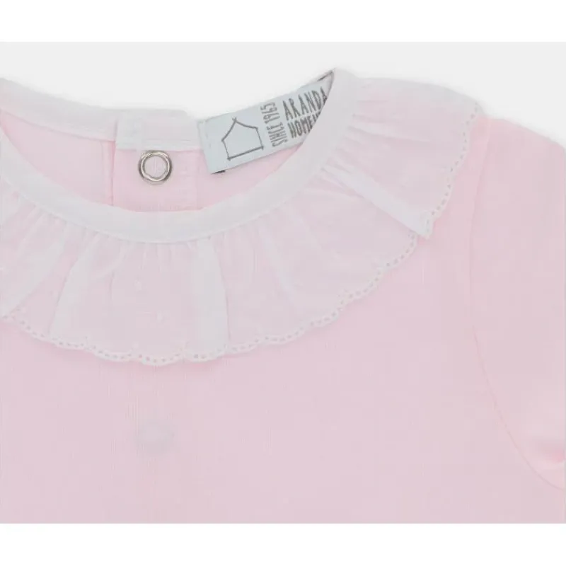 Martin Aranda Baby Sleepwear*- Baby Footie Interlock Basic, Rosa Bebé