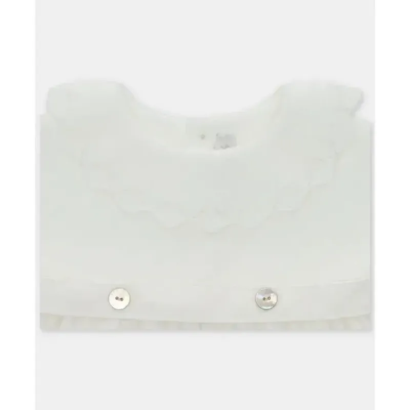 Martin Aranda Dresses|Baby Dresses & Skirts*- Baby Girl Knit Woven Mix Dress Tenerezza, Ivory
