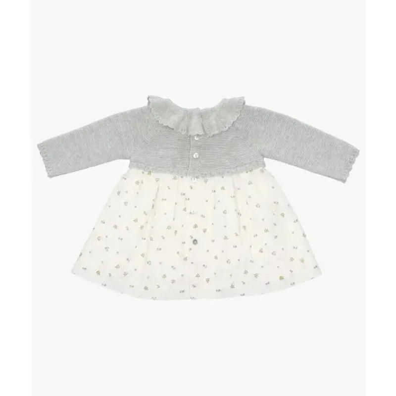 Martin Aranda Dresses|Baby Dresses & Skirts*- Baby Girl Dress Forest, Grey
