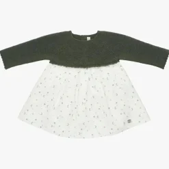 Martin Aranda Dresses|Baby Dresses & Skirts*- Baby Girl Dress Firmamento, Green