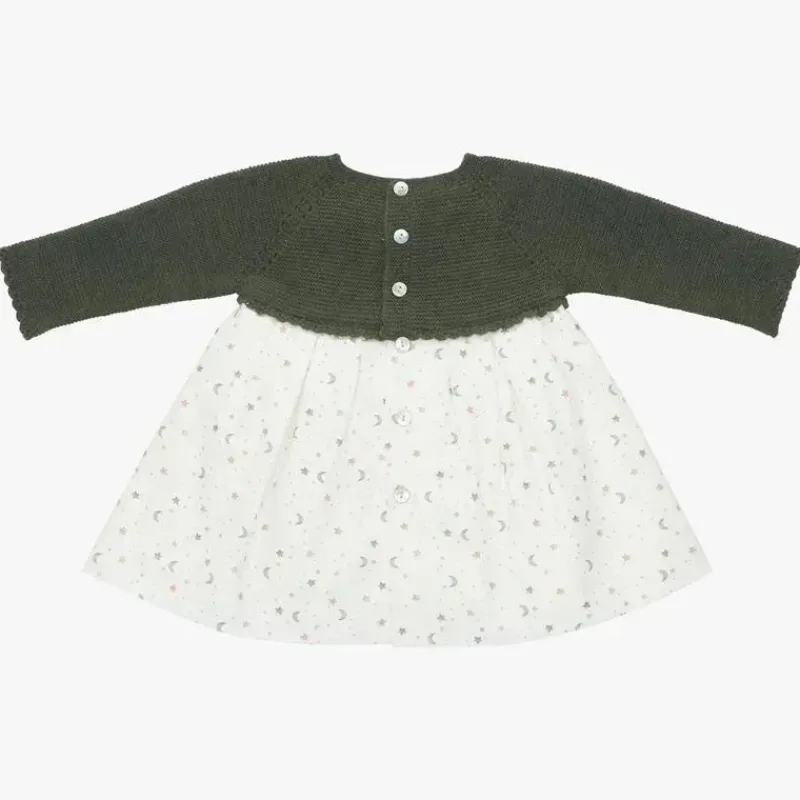Martin Aranda Dresses|Baby Dresses & Skirts*- Baby Girl Dress Firmamento, Green