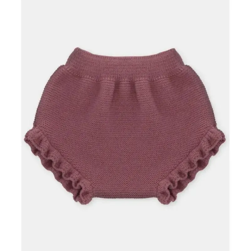 Martin Aranda Baby Shorts, Jeans & Pants*- Baby Girl Separate Knit Bloomer Plum, Light Pink