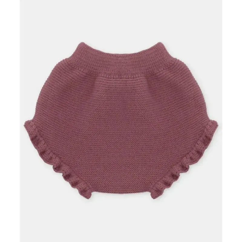 Martin Aranda Baby Shorts, Jeans & Pants*- Baby Girl Separate Knit Bloomer Plum, Light Pink