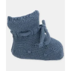 Martin Aranda Baby Shoes*- Baby Knit Booties Garden, Ivory
