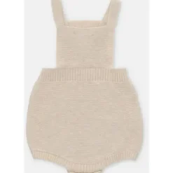 Martin Aranda Baby One-Pieces*- Baby Knit Overalls Gold Light Beige