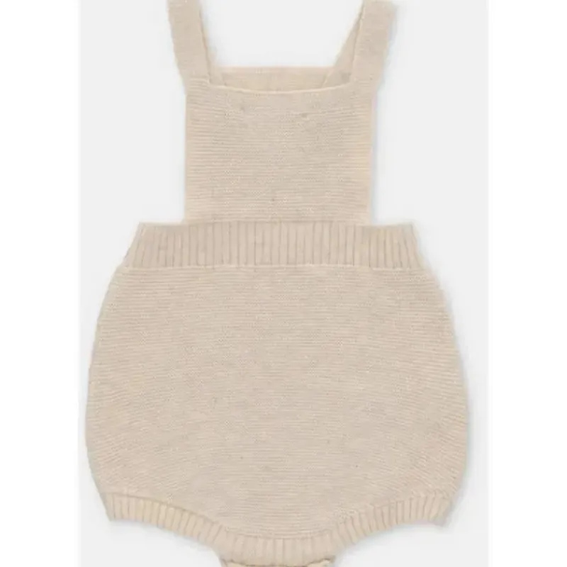 Martin Aranda Baby One-Pieces*- Baby Knit Overalls Gold Light Beige