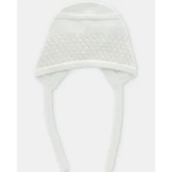 Martin Aranda Baby Hats*- Baby Knit Bonnet Albi, Blanco Roto