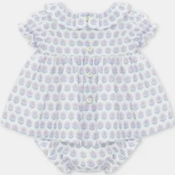 Martin Aranda Dresses|Baby Dresses & Skirts*- Baby Set Dress & Bloomer Woven Fabric Fiesole, Lavanda