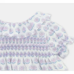 Martin Aranda Dresses|Baby Dresses & Skirts*- Baby Set Dress & Bloomer Woven Fabric Fiesole, Lavanda