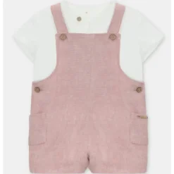 Martin Aranda Baby Sets*- Baby Set Shirt & Overall Woven Fabric Siena, Arena