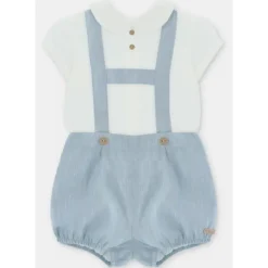Martin Aranda Baby Sets*- Baby Set Shirt & Bloomer Woven Fabric Capri, Arena