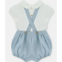 Martin Aranda Baby Sets*- Baby Set Shirt & Bloomer Woven Fabric Capri, Arena