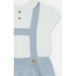 Martin Aranda Baby Sets*- Baby Set Shirt & Bloomer Woven Fabric Capri, Arena